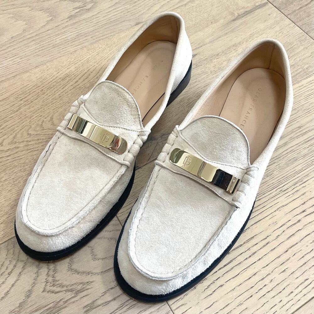 Dear Frances Sand Luca Loafer Suede Leather Hand Made in Italy 41 (10)